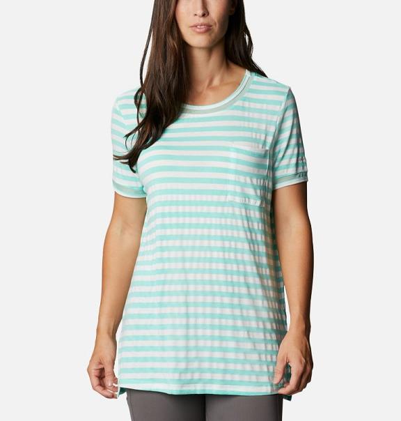 Columbia Slack Water T-Shirt Green For Women's NZ90871 New Zealand